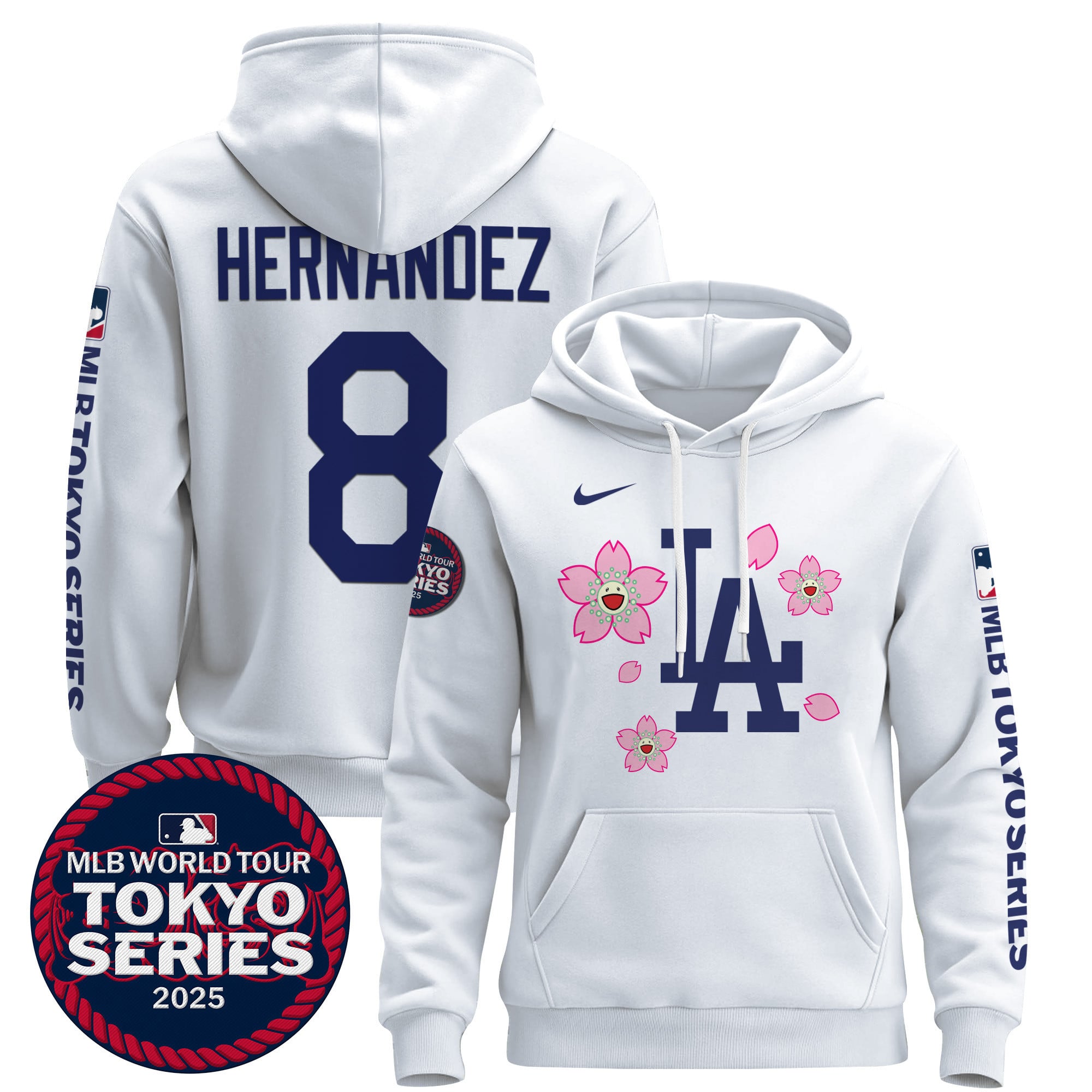 Men’s Dodgers Tokyo Series 2025 Pullover Hoodie – All Stitched