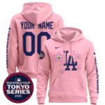 Dodgers Tokyo Series 2025 Custom Pullover Hoodie – All Stitched