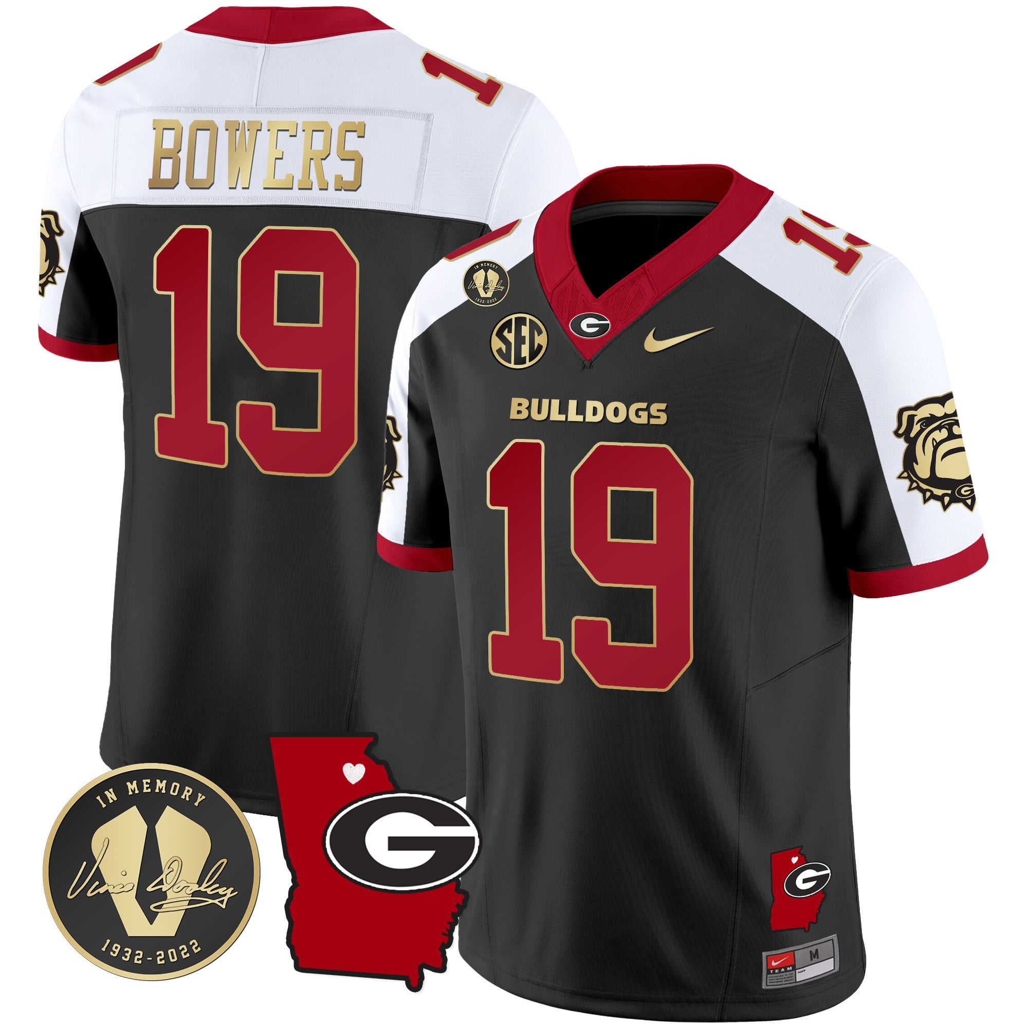 Men’s Georgia Bulldogs 2024 Vapor Jersey V4 – Georgia Map – All Stitched