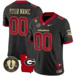 Custom Name/Gender Georgia Bulldogs 2024 Vapor Jersey V4 – Georgia Map – All Stitched
