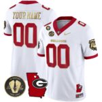 Custom Name/Gender Georgia Bulldogs 2024 Vapor Jersey V4 – Georgia Map – All Stitched