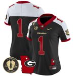 Women’s Georgia Bulldogs 2024 Vapor Jersey V4 – Georgia Map – All Stitched
