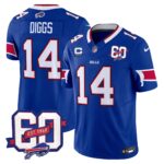 Men’s Bills 60th Anniversary Patch Vapor Limited Jersey – All Stitched