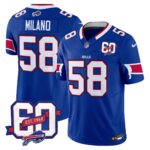 Men’s Bills 60th Anniversary Patch Vapor Limited Jersey – All Stitched