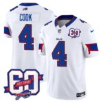 Men’s Bills 60th Anniversary Patch Vapor Limited Jersey – All Stitched