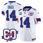 Men’s Bills 60th Anniversary Patch Vapor Limited Jersey – All Stitched