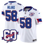 Men’s Bills 60th Anniversary Patch Vapor Limited Jersey – All Stitched