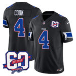 Men’s Bills 60th Anniversary Patch Vapor Limited Jersey – All Stitched