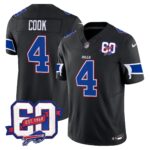 Men’s Bills 60th Anniversary Patch Vapor Limited Jersey – All Stitched