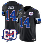 Men’s Bills 60th Anniversary Patch Vapor Limited Jersey – All Stitched
