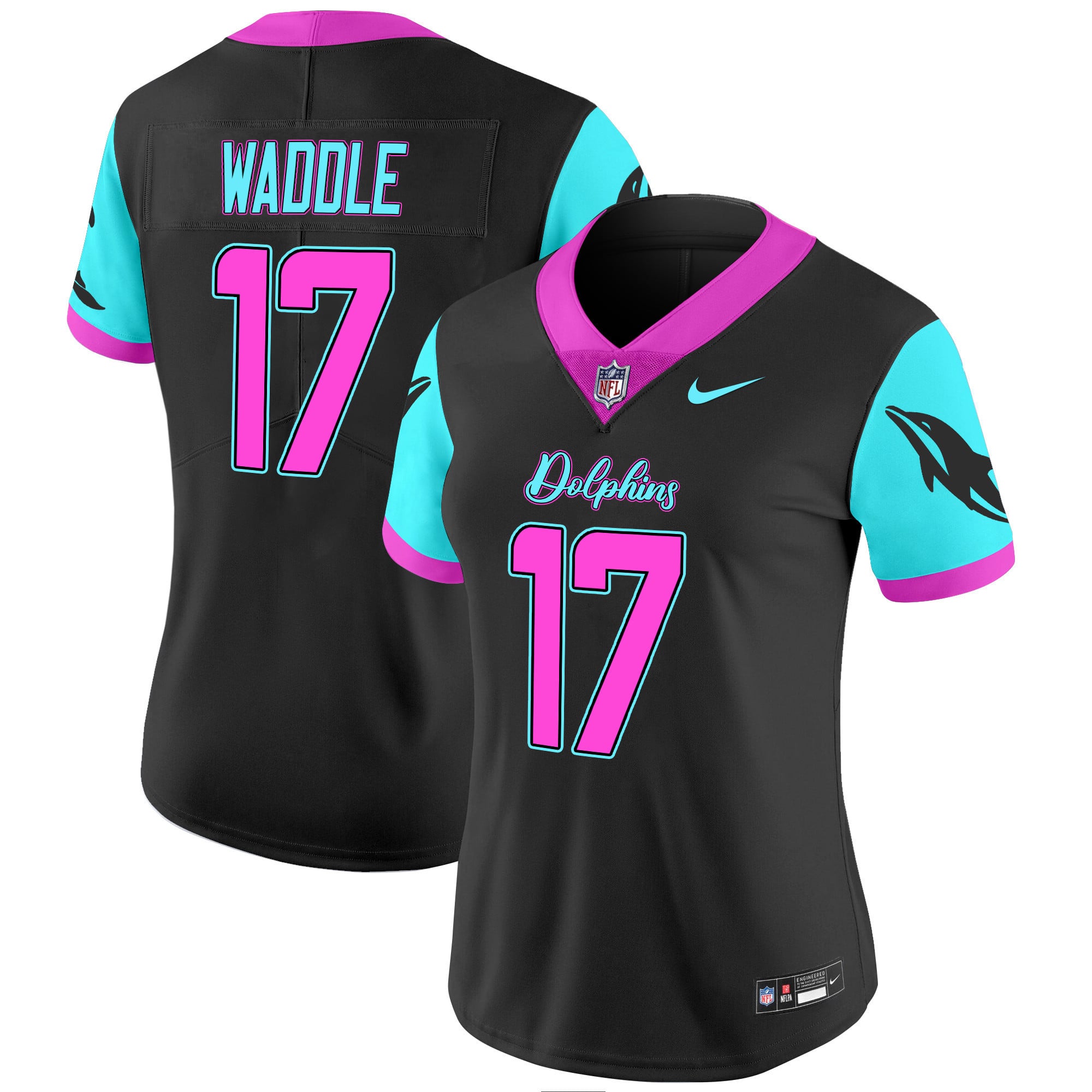 Women’s Dolphins Miami Vice Vapor Limited Jersey – All Stitched