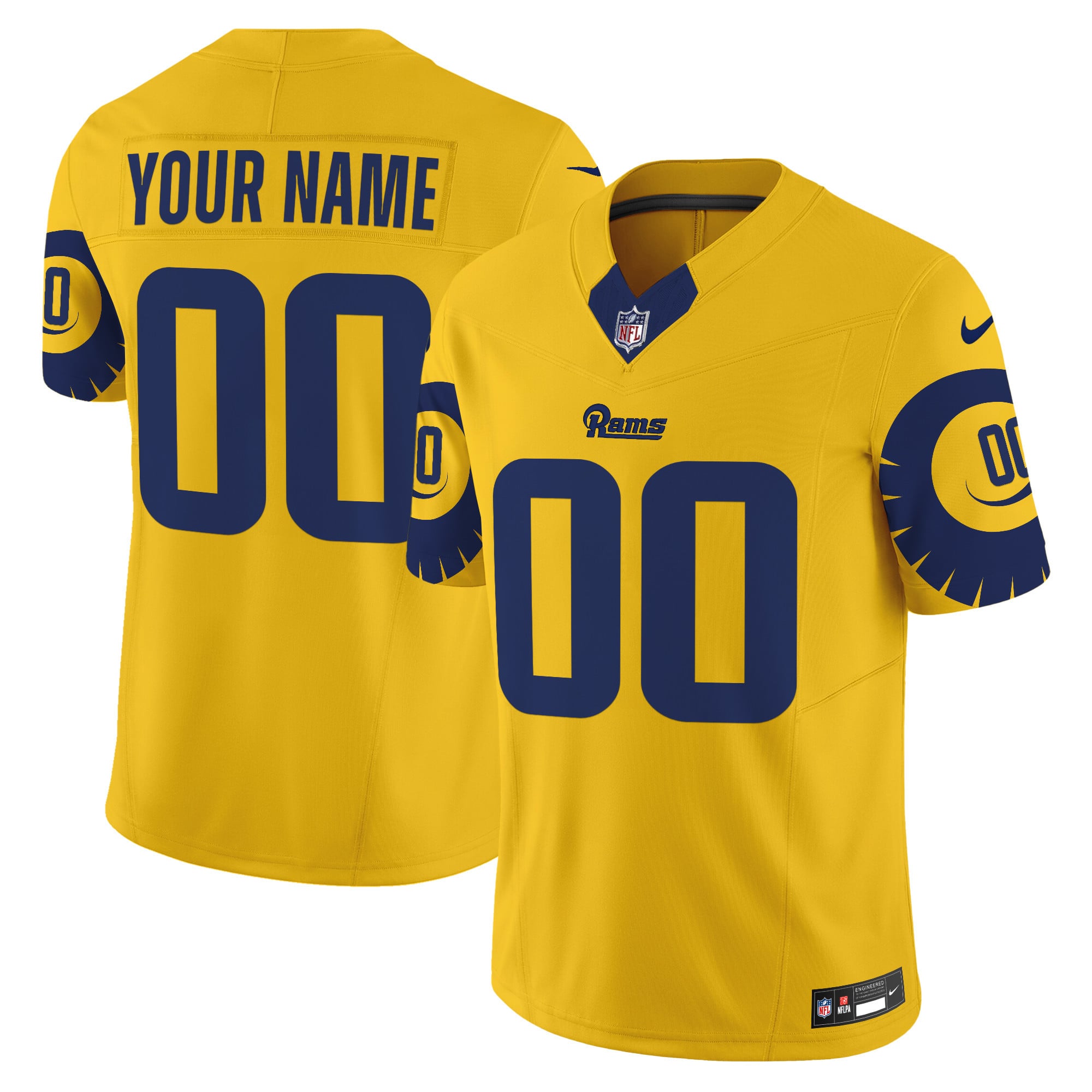 Custom Gender/Name Rams Special Vapor Limited Jersey – All Stitched