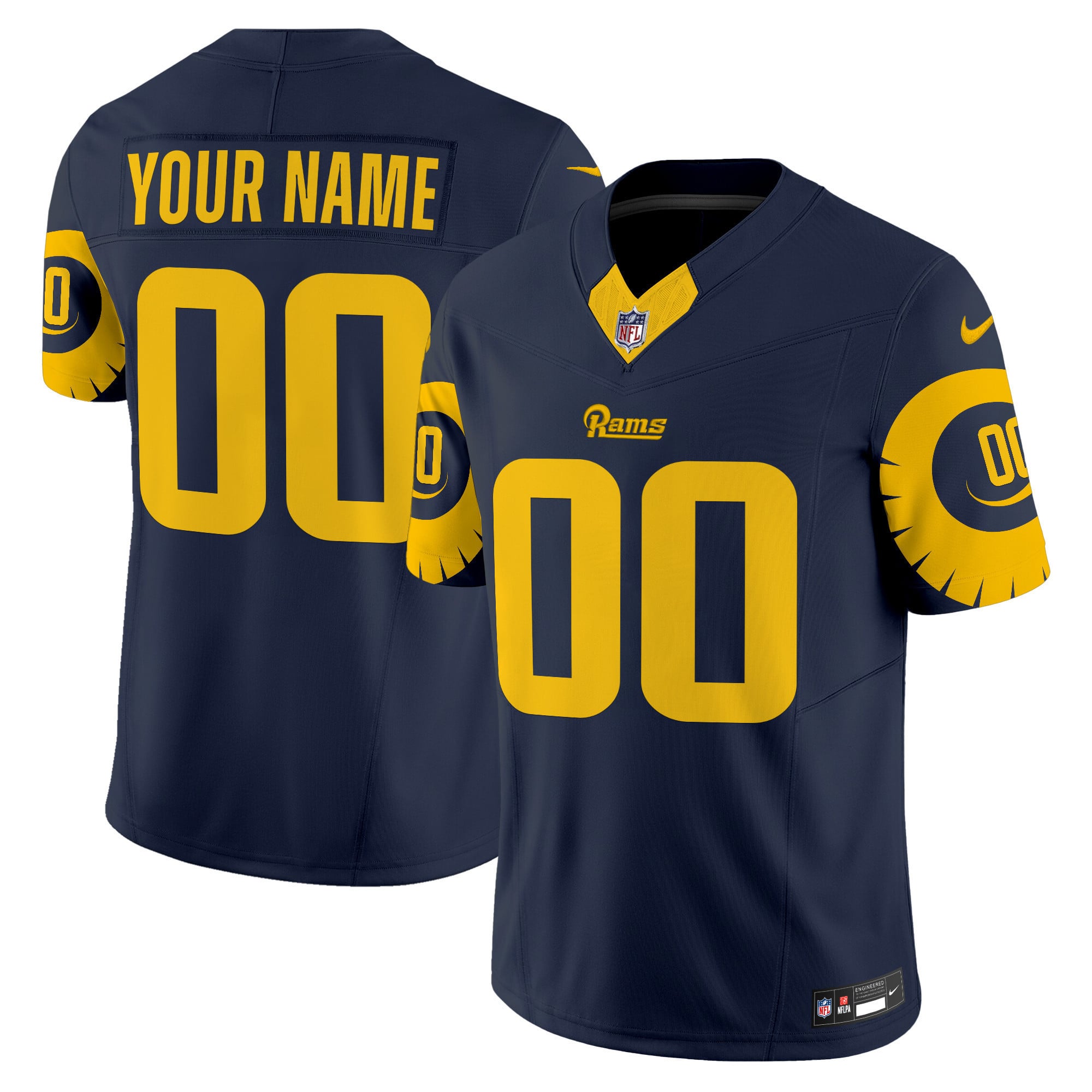 Custom Gender/Name Rams Special Vapor Limited Jersey – All Stitched