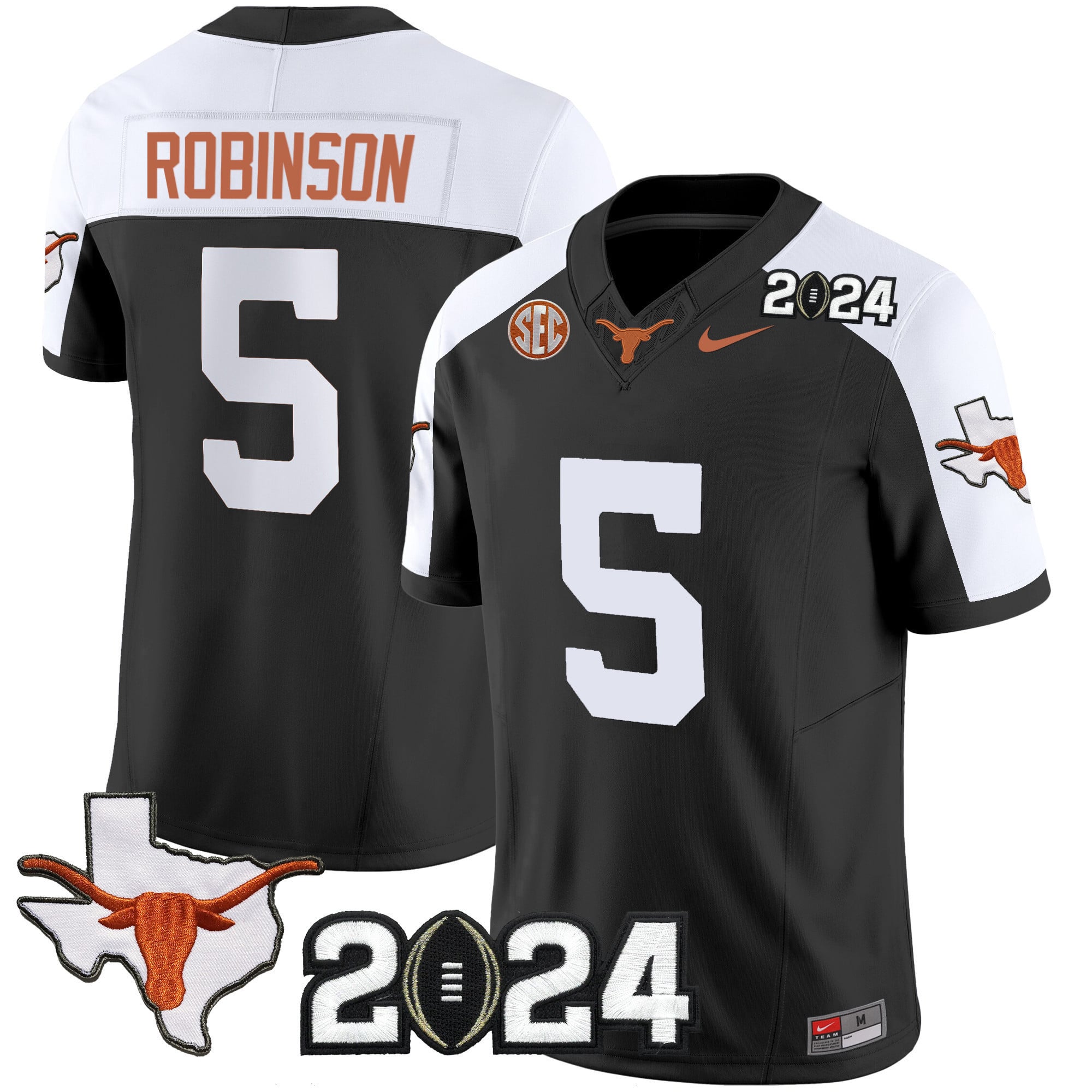 Men’s Texas Longhorns 2024 Vapor Limited Jersey – All Stitched