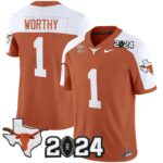 Men’s Texas Longhorns 2024 Vapor Limited Jersey – All Stitched