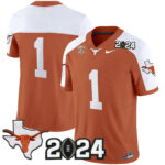 Men’s Texas Longhorns 2024 Vapor Limited Jersey – All Stitched
