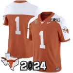 Men’s Texas Longhorns 2024 Vapor Limited Jersey – All Stitched