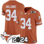 Men’s Texas Longhorns 2024 Vapor Limited Jersey – All Stitched