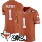 Men’s Texas Longhorns 2024 Vapor Limited Jersey – All Stitched