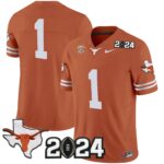 Men’s Texas Longhorns 2024 Vapor Limited Jersey – All Stitched