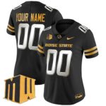 Boise State Broncos 2024 Gold Vapor Limited Custom Jersey – All Stitched