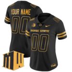 Boise State Broncos 2024 Gold Vapor Limited Custom Jersey – All Stitched