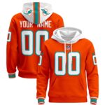 Dolphins Custom Orange Hoodie