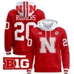 Men’s Nebraska Cornhuskers 2024 Pullover Hoodie V2 – All Stitched