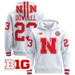 Men’s Nebraska Cornhuskers 2024 Pullover Hoodie V2 – All Stitched
