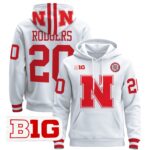 Men’s Nebraska Cornhuskers 2024 Pullover Hoodie V2 – All Stitched