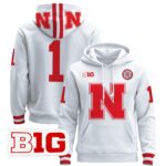 Men’s Nebraska Cornhuskers 2024 Pullover Hoodie V2 – All Stitched