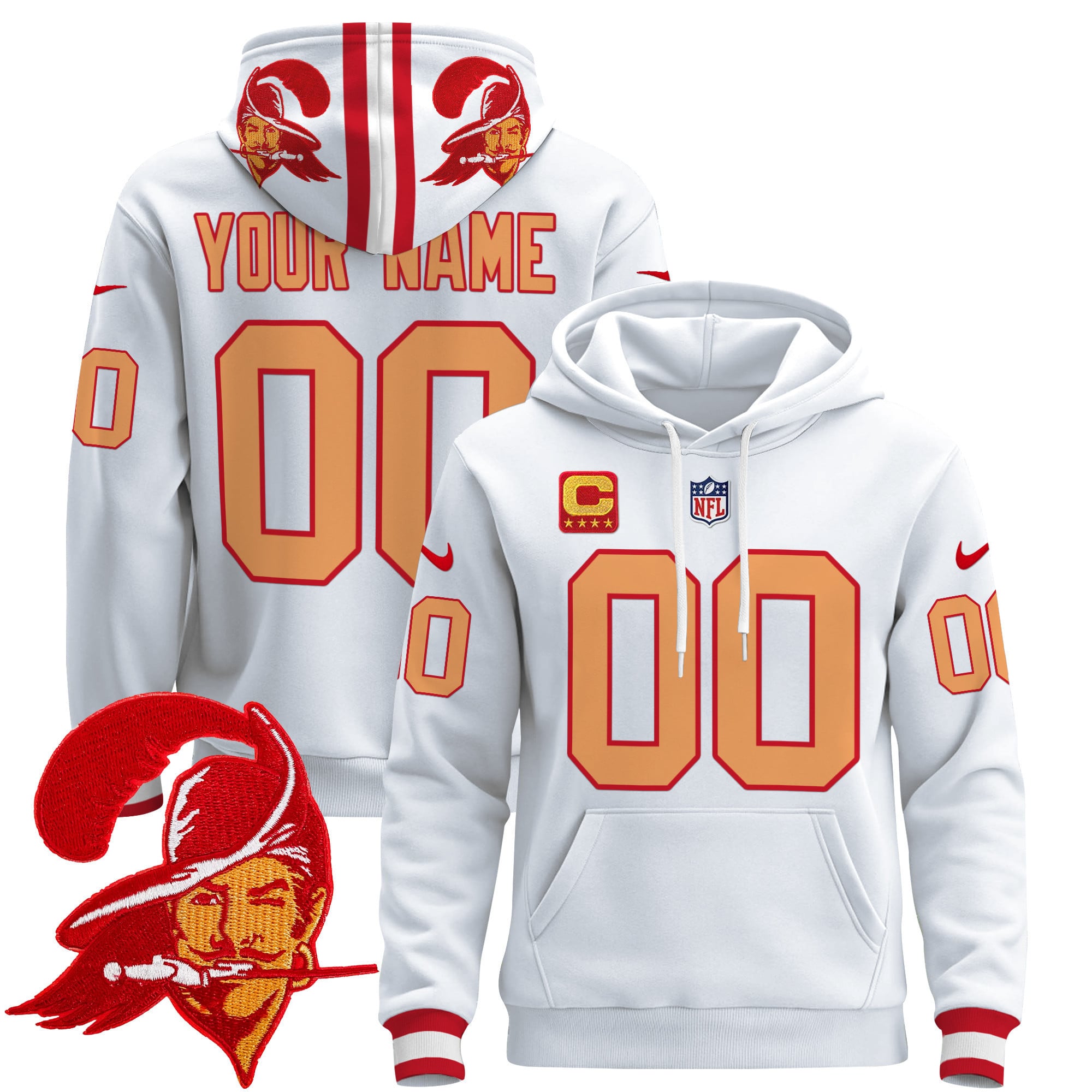 Tampa Bay Buccaneers 2024 Custom Pullover Hoodie