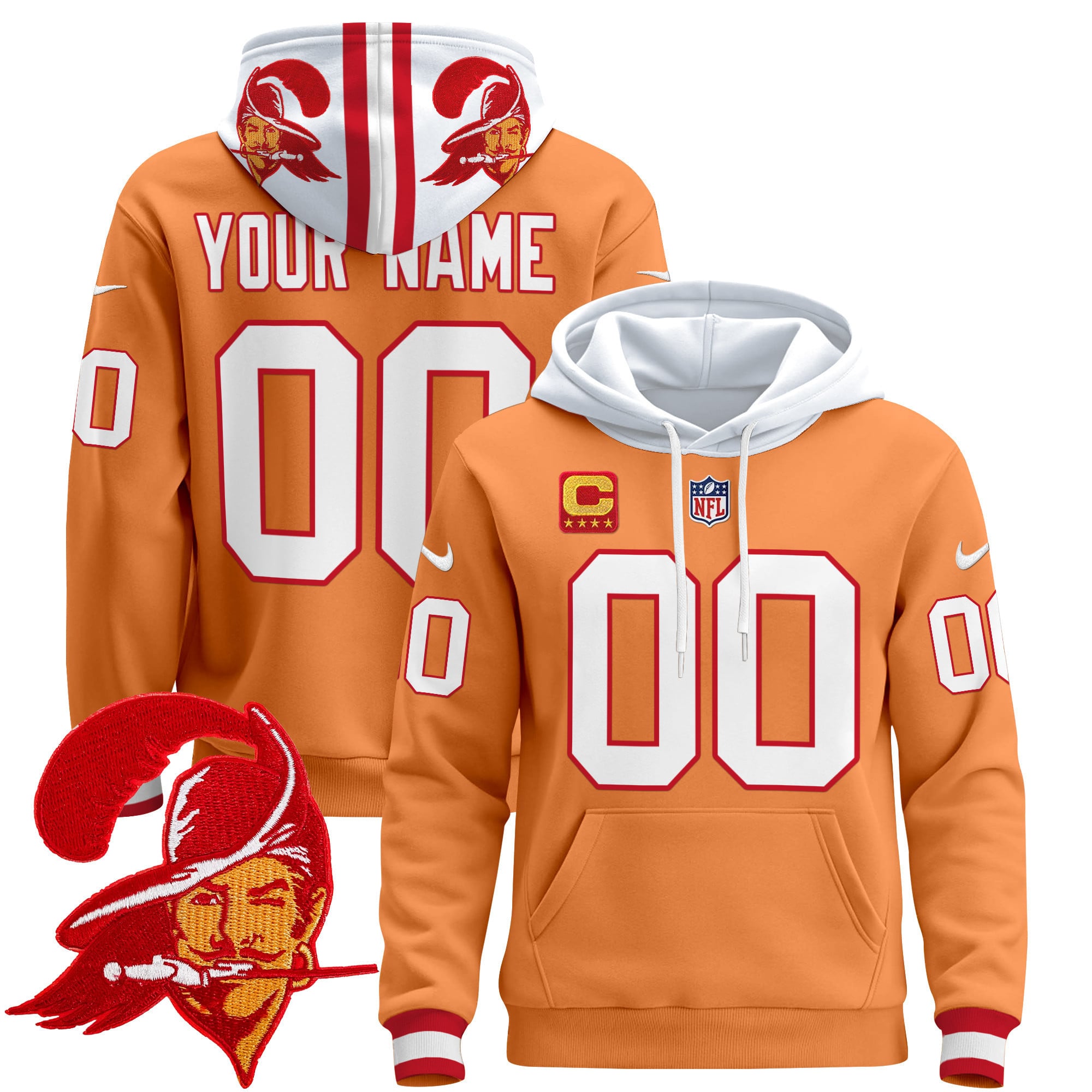 Tampa Bay Buccaneers 2024 Custom Pullover Hoodie