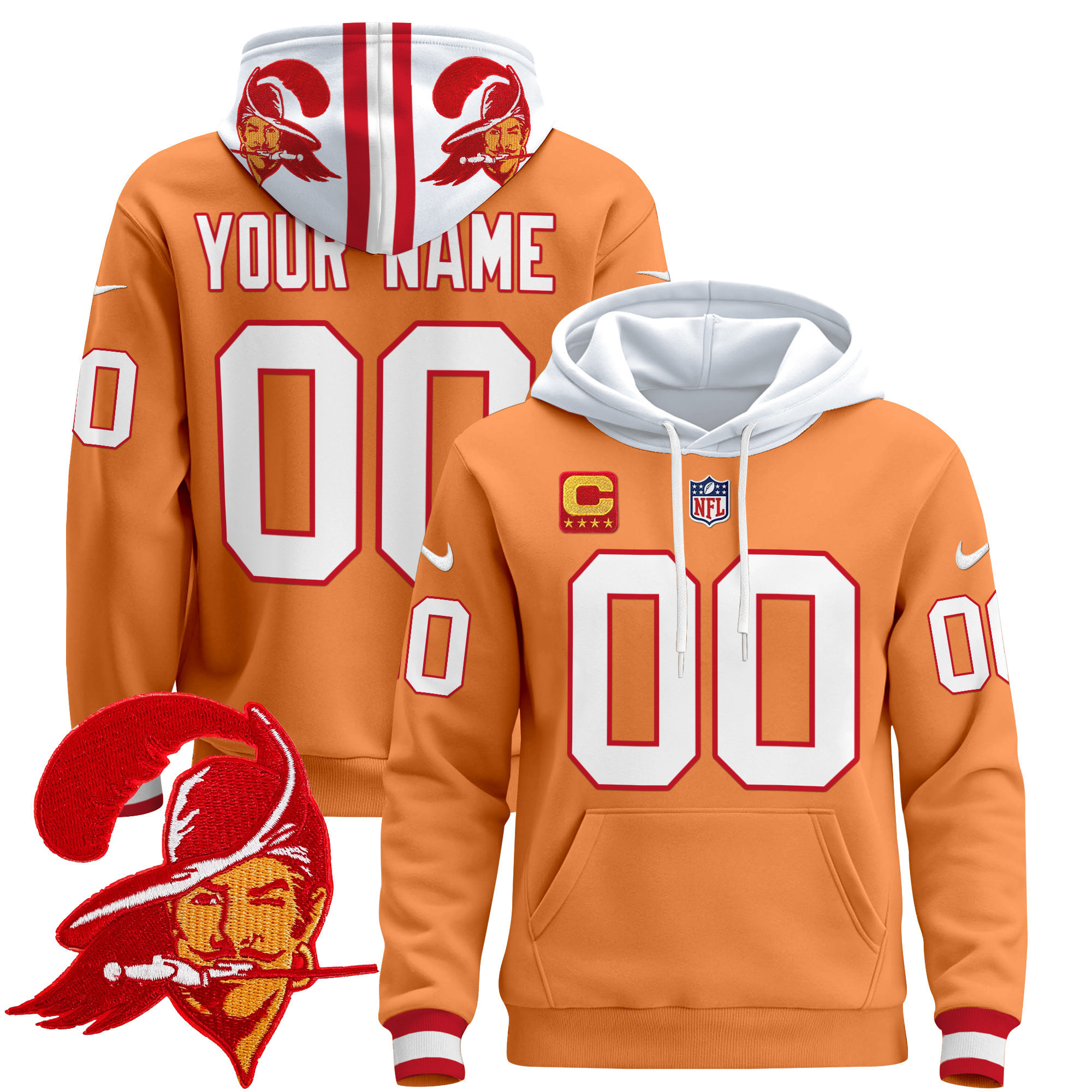 Tampa Bay Buccaneers 2024 Custom Pullover Hoodie