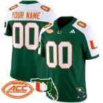 Miami Hurricanes 2024 Florida Patch Vapor Limited Custom Jersey – All Stitched