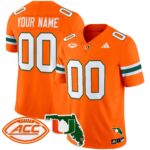 Miami Hurricanes 2024 Florida Patch Vapor Limited Custom Jersey – All Stitched