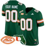 Miami Hurricanes 2024 Florida Patch Vapor Limited Custom Jersey – All Stitched
