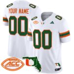 Miami Hurricanes 2024 Florida Patch Vapor Limited Custom Jersey – All Stitched