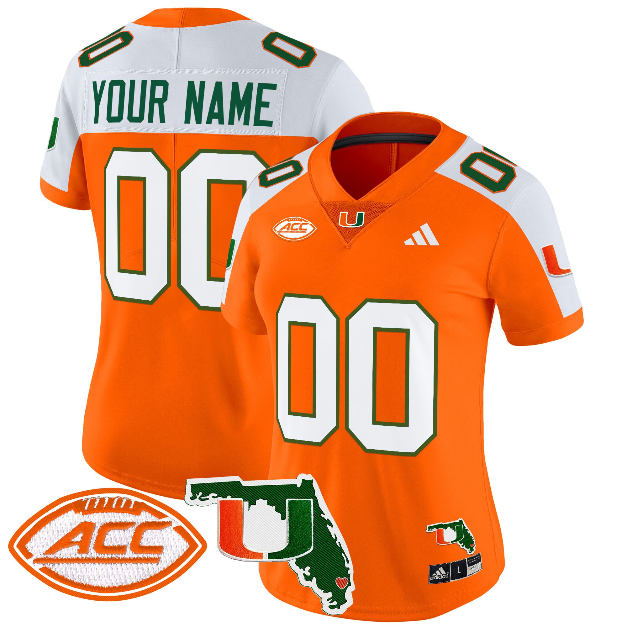 Miami Hurricanes 2024 Florida Patch Vapor Limited Custom Jersey – All Stitched