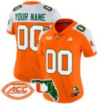 Miami Hurricanes 2024 Florida Patch Vapor Limited Custom Jersey – All Stitched