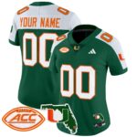 Miami Hurricanes 2024 Florida Patch Vapor Limited Custom Jersey – All Stitched