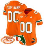 Miami Hurricanes 2024 Florida Patch Vapor Limited Custom Jersey – All Stitched