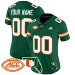Miami Hurricanes 2024 Florida Patch Vapor Limited Custom Jersey – All Stitched