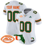 Miami Hurricanes 2024 Florida Patch Vapor Limited Custom Jersey – All Stitched