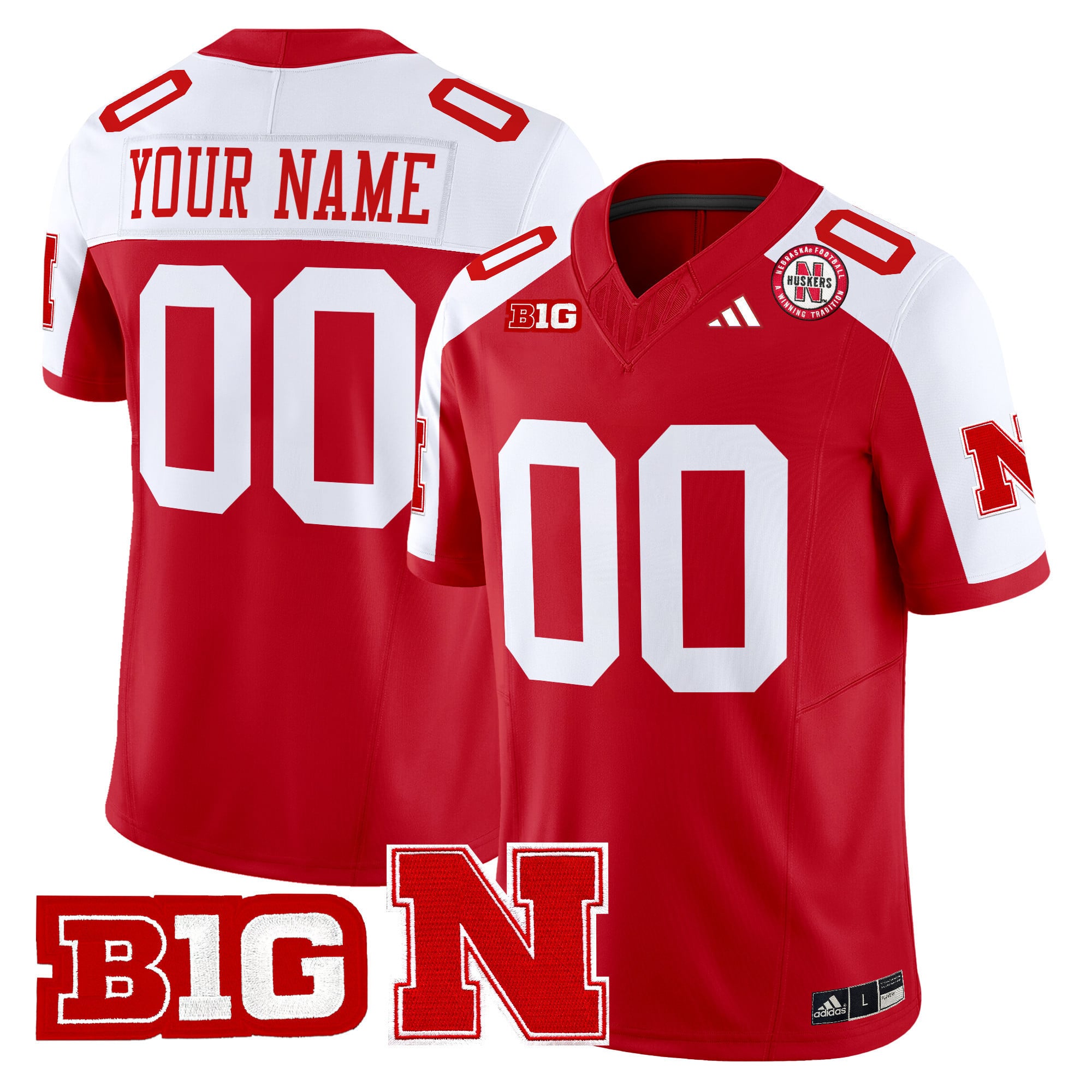 Nebraska Cornhuskers 2024 Vapor Limited Custom Jersey – All Stitched