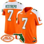 Men’s Miami Hurricanes 2024 Florida Patch Vapor Limited Jersey – All Stitched