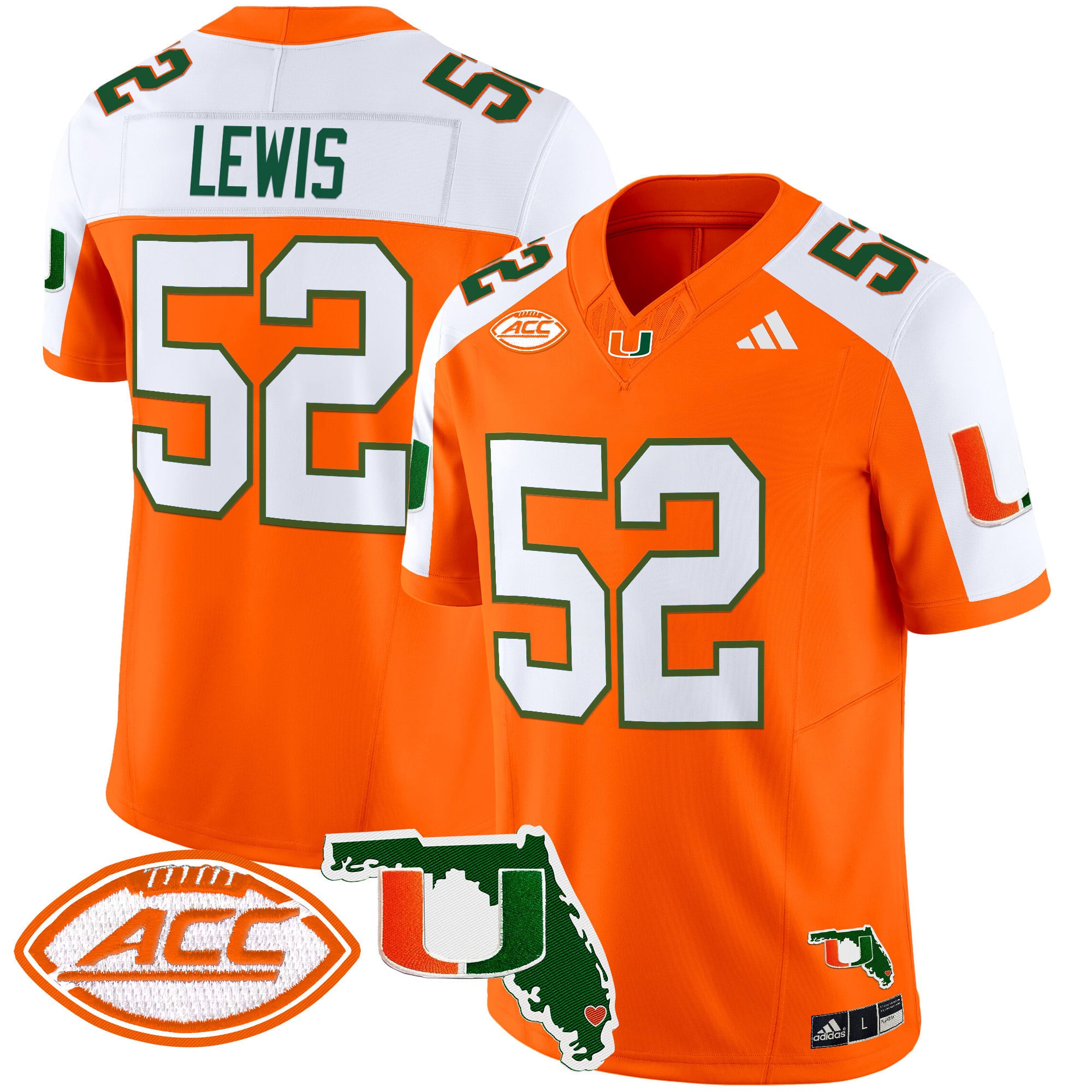 Men’s Miami Hurricanes 2024 Florida Patch Vapor Limited Jersey – All Stitched