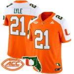 Men’s Miami Hurricanes 2024 Florida Patch Vapor Limited Jersey – All Stitched