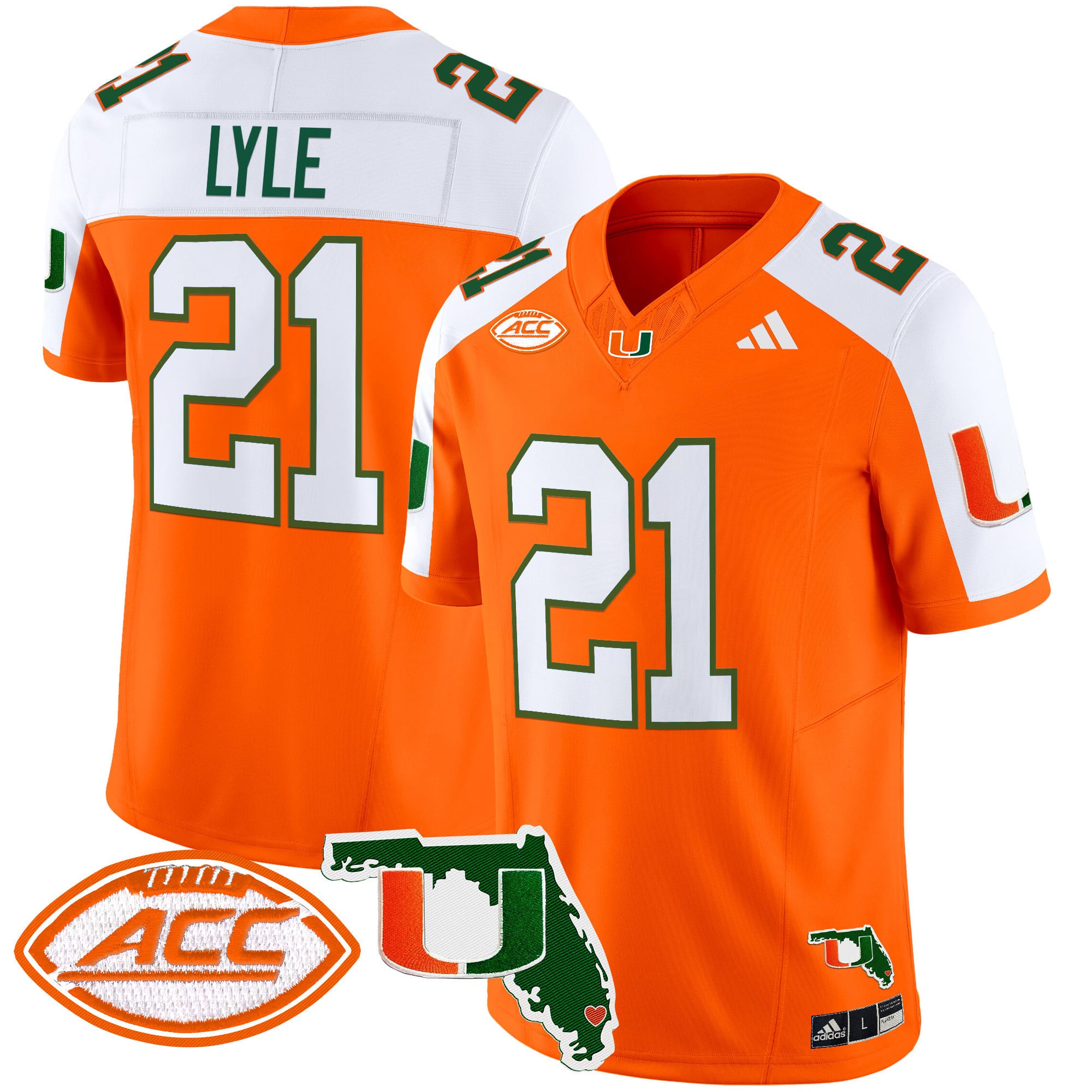 Men’s Miami Hurricanes 2024 Florida Patch Vapor Limited Jersey – All Stitched