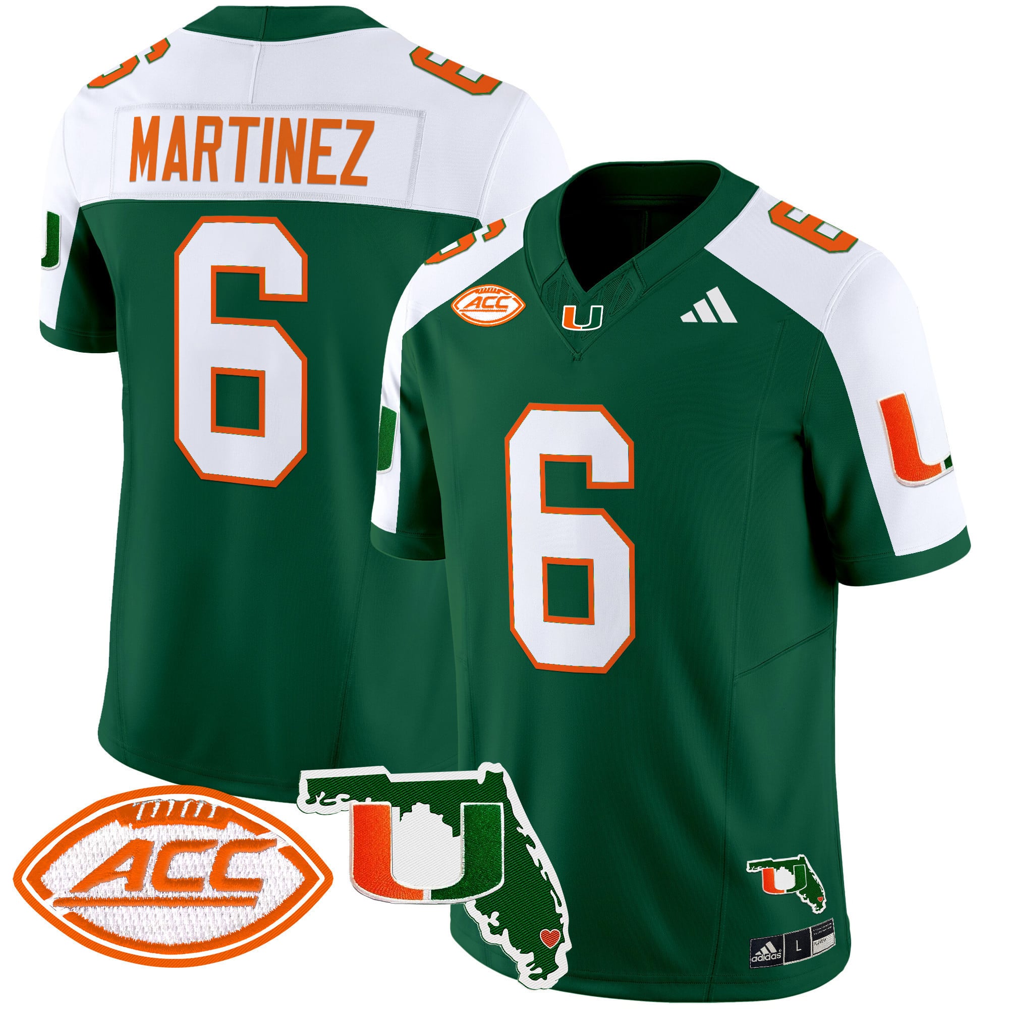 Men’s Miami Hurricanes 2024 Florida Patch Vapor Limited Jersey – All Stitched